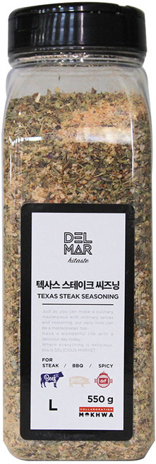 딜리셔스마켓 텍사스 스테이크 시즈닝, 550g, 1개