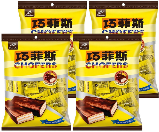77 CHOFERS 巧菲斯 夾心酥 牛奶口味, 150g, 4袋