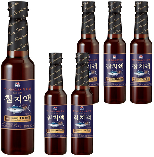 사조 프리미엄 참치액, 550ml, 6개