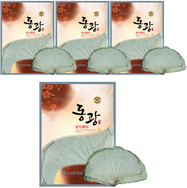 동광한방몰 통 연잎밥용 연잎, 4개, 300g