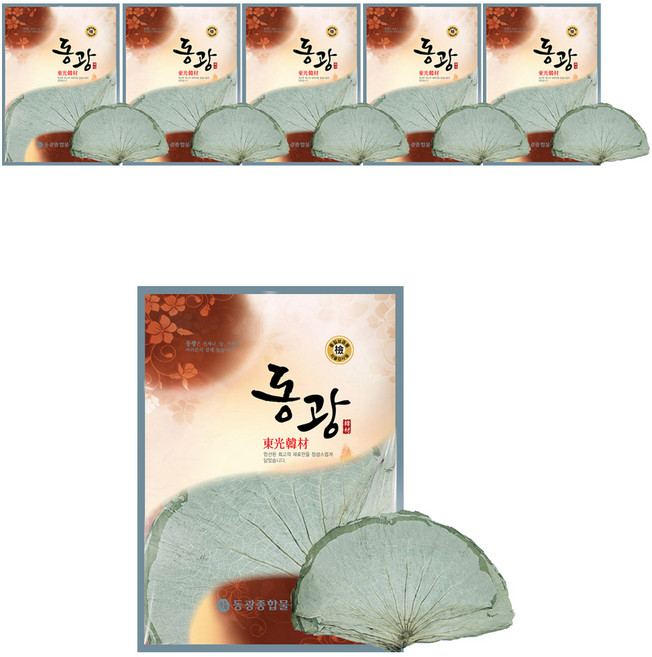 동광한방몰 통 연잎밥용 연잎, 6개, 300g