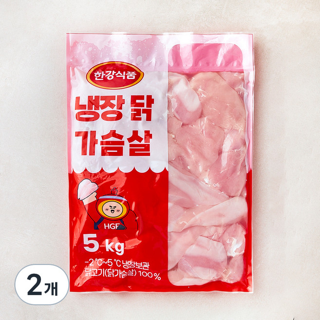 한강식품 닭가슴살 (냉장), 5kg, 2개