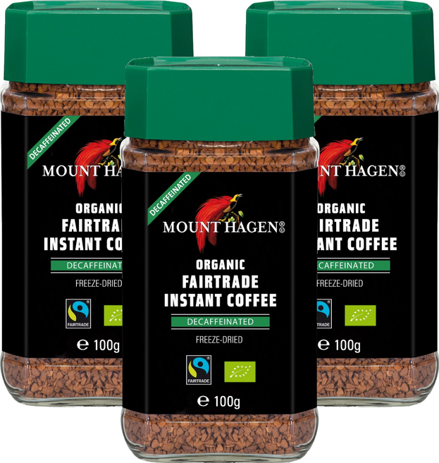 마운트하겐 유기농 디카페인 원두커피믹스, 100g, 1개입, 3개