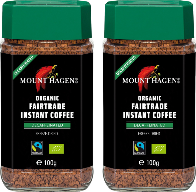 마운트하겐 유기농 디카페인 원두커피믹스, 100g, 2개
