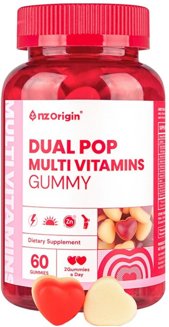 엔젯오리진 듀얼팝 미네랄 멀티 비타민 구미, 1개, 60정