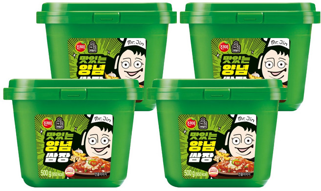 진미 맛있는 양념쌈장, 500g, 4개