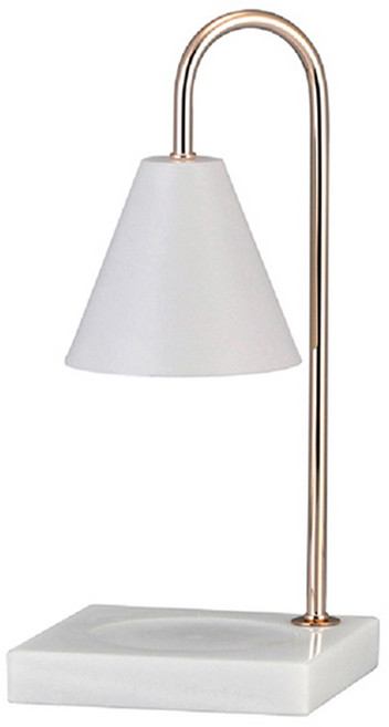 帕斯特 歐風大理石底座融蠟燈 15 x 15 x 33cm 2270g, 白色