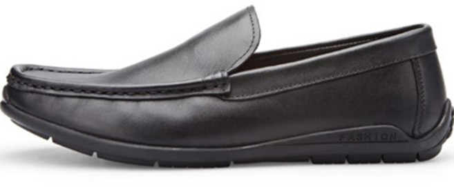 VONIN 남성용 천연소가죽 스트레이트 콜프 드라이빙 로퍼화 ZG129BK