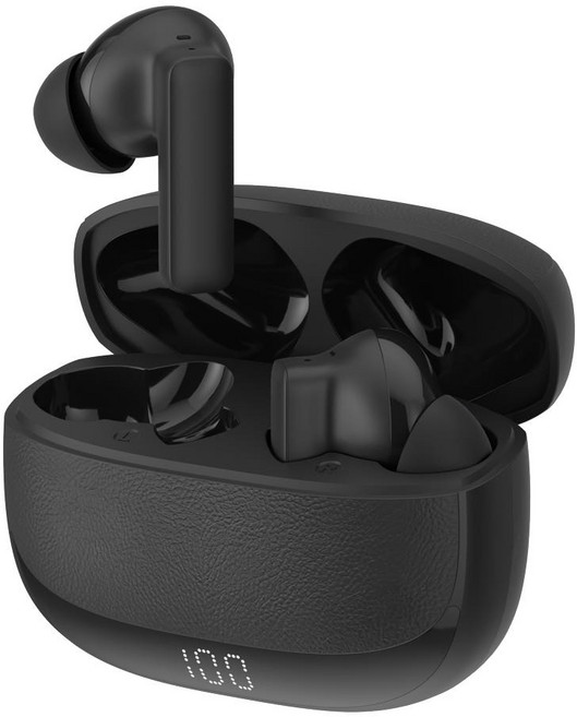 아이리버 ANC ENC 노이즈캔슬링 C타입 러닝 무선 블루투스 6.0 이어폰 커널형, IB-TX5, 블랙