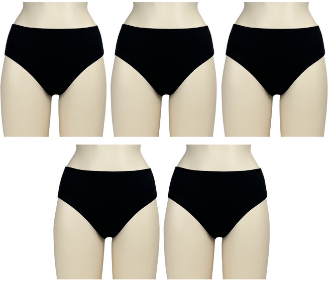 올리비아바비 모달 통기성 미디 팬티 5종 세트