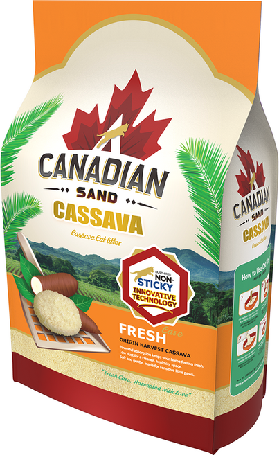 캐네디언샌드 카사바 고양이 모래, 11.8kg, 1개, 무향