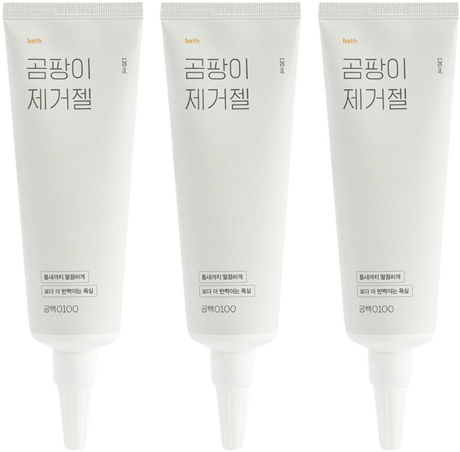 공백0100 곰팡이제거젤, 120ml, 3개