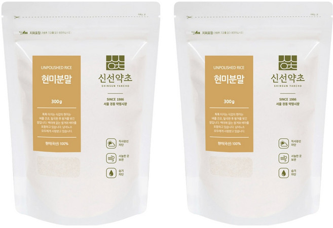 신선약초 현미분말, 300g, 2개
