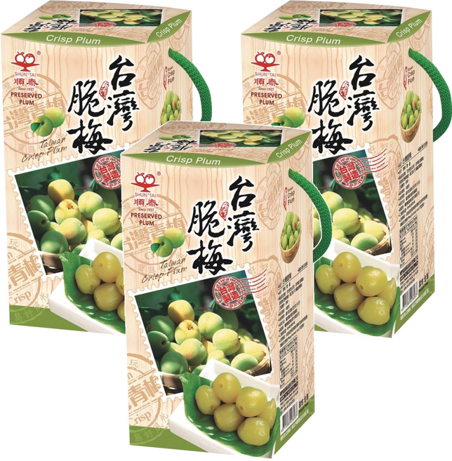 順泰 台灣脆梅, 400g, 3盒