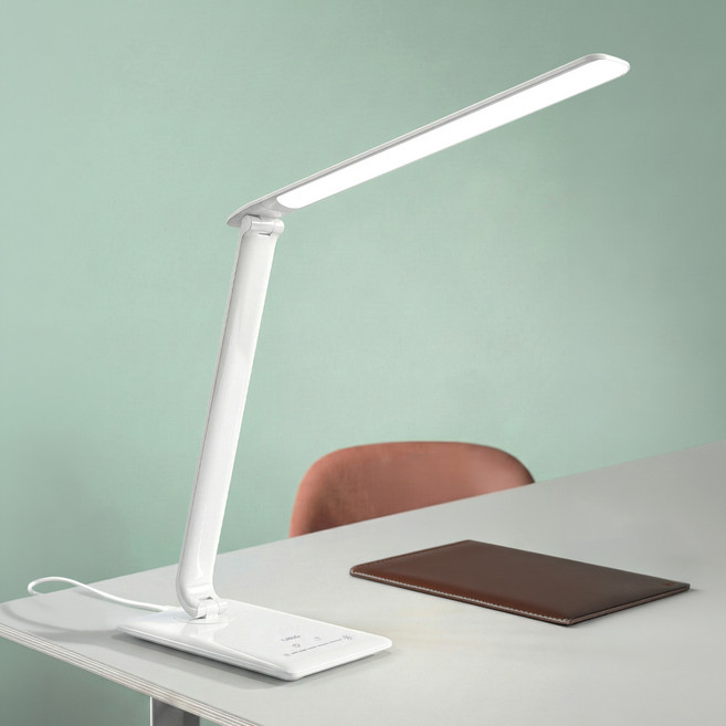 레토 시력 보호 학습용 데스크 LED 스탠드 LLS-01, 화이트