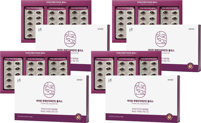 안국건강 아이원 루테인지아잔틴 플러스, 90정, 4개