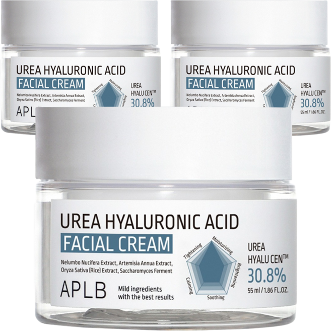 APLB 尿素玻尿酸面霜, 55ml, 3罐
