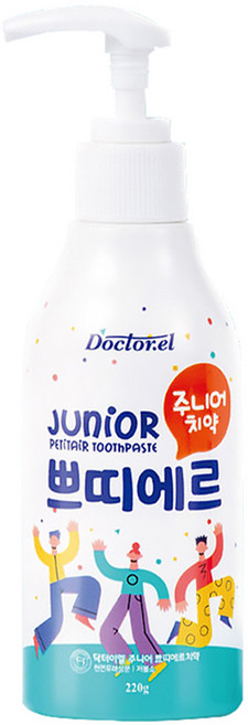 닥터이엘 유아용 쁘띠에르 펌핑 치약, 220g, 1개