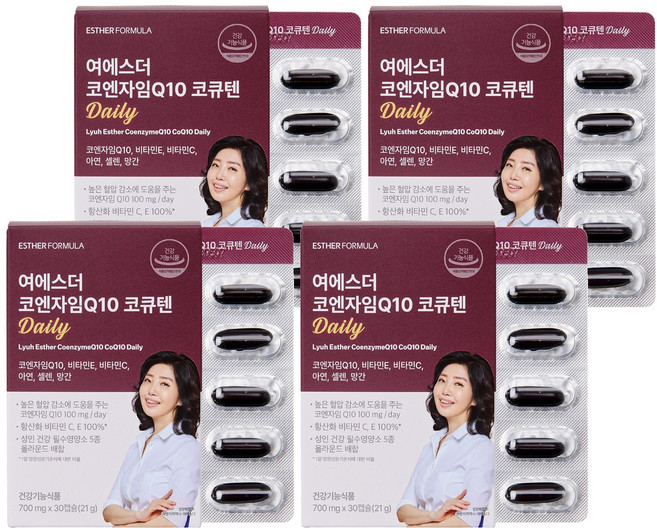 에스더포뮬러 여에스더 코엔자임Q10 코큐텐 Daily 21g, 4개, 30정