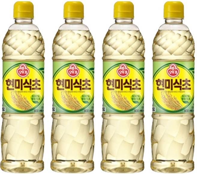 오뚜기 현미식초, 900ml, 4개