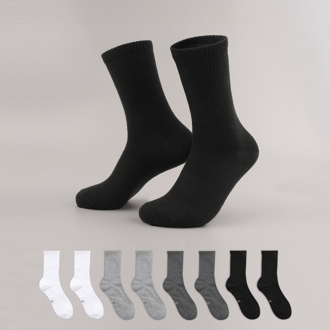 삭피엔스 데오프리 아치 서포트 논쿠션 스포츠 장목 양말 8켤레 세트