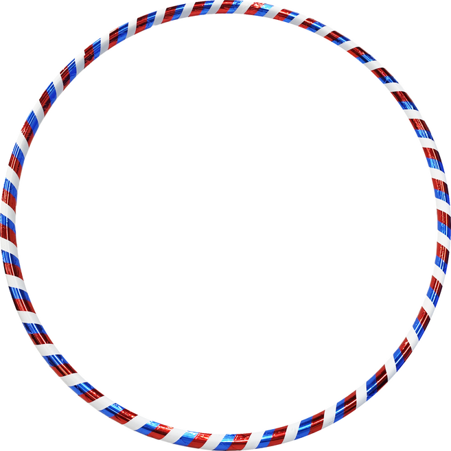 SUCCESS 成功 音律彩虹呼拉圈 100cm, 藍色 + 白色 + 紅色, 1個