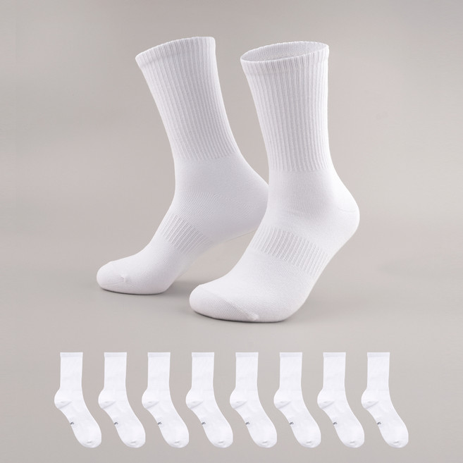 삭피엔스 데오프리 아치 서포트 논쿠션 스포츠 장목 양말 8켤레 세트