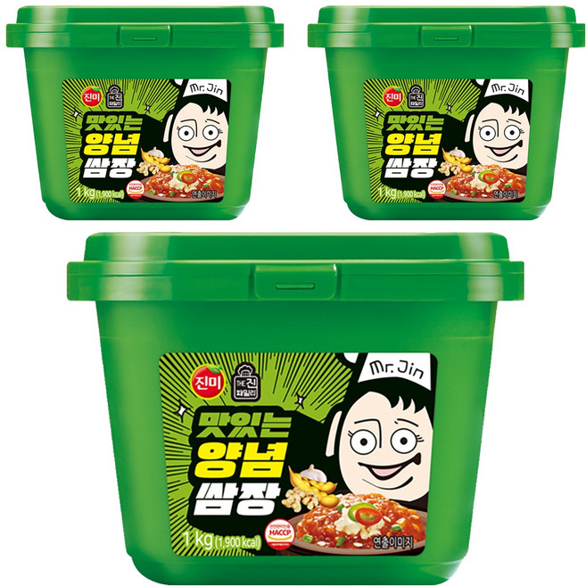 진미 맛있는 양념쌈장, 1kg, 3개