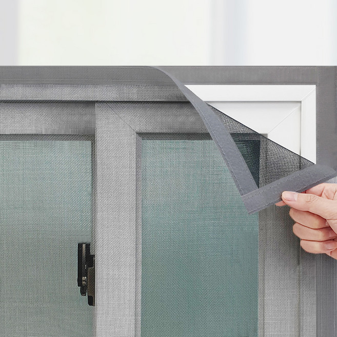 쾌청 일반방충망 검정+회색벨크로, 1개