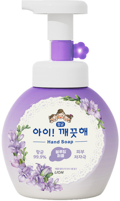 아이깨끗해 핸드워시 블루밍퍼플, 250ml, 1개
