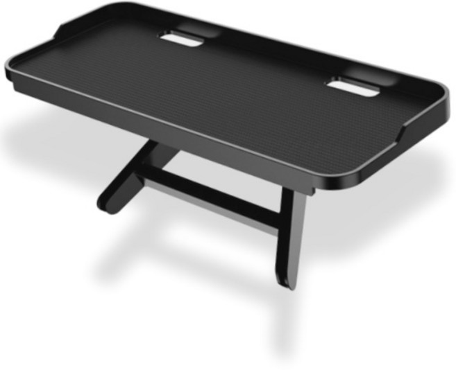 맥라이프 셋탑박스 거치대 TV 모니터 선반, 블랙, 1개