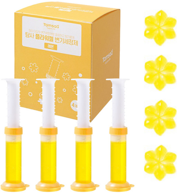 탐사 젤타입 변기세정제 레몬 플라워젤, 160g, 1개