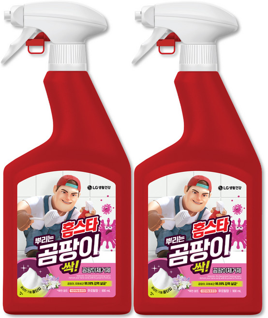 홈스타 뿌리는 곰팡이 싹 세정제, 900ml, 2개