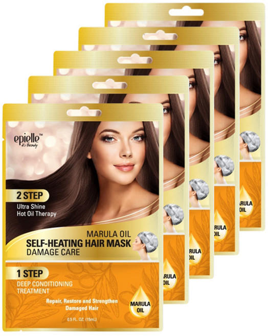 에피엘르 셀프 히팅 데미지 케어 헤어마스크, 35ml, 5개