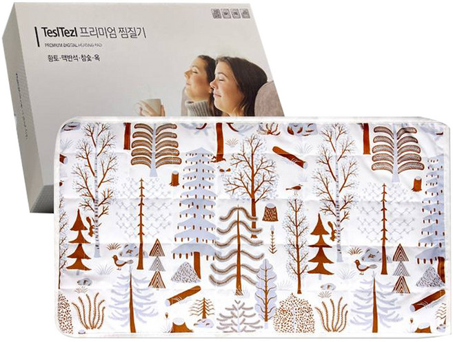 테슬테즐 북유럽풍 온열 전기 찜질기 스카이포레스트 퀼팅, TEZ-500