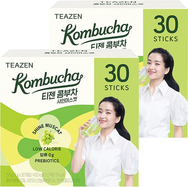 TEAZEN 茶禪 康普茶麝香葡萄茶, 5g, 30包, 2盒