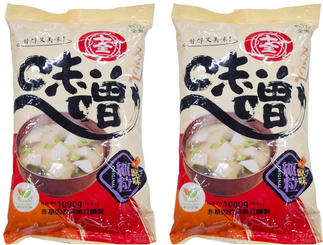 十全 原味味噌, 1kg, 2包