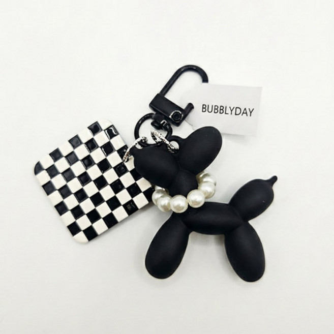 버블리데이 진주목걸이 강아지 키링