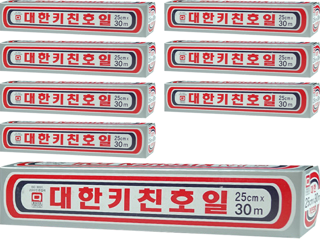 대한웰빙은박접시 키친호일, 30m, 8개