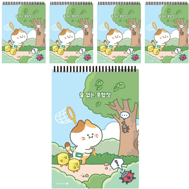 모닝글로리 3000 줄없는 종합장 A, 랜덤발송, 5개