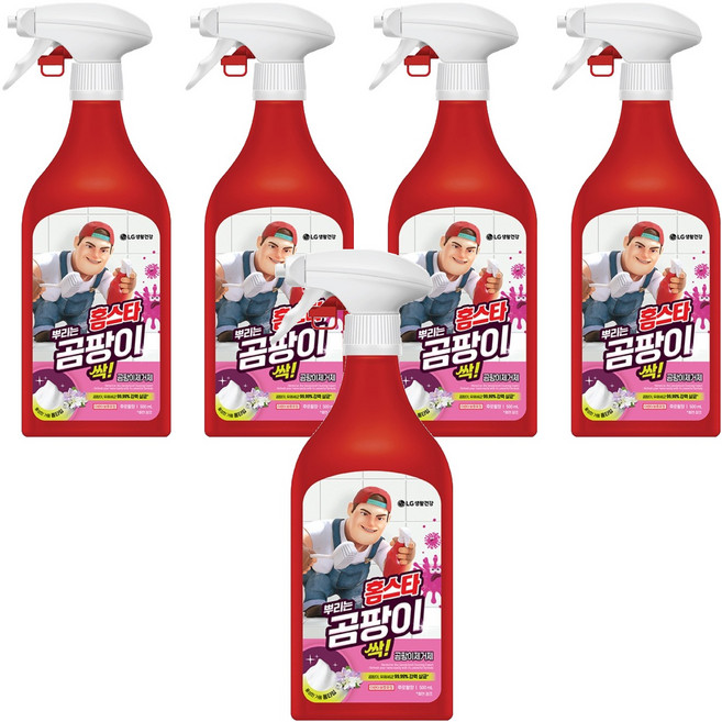 홈스타 맥스프레쉬 뿌리는 곰팡이 싹 세정제, 500ml, 5개