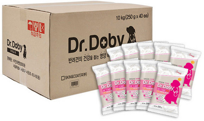 인터펫코리아 강아지 닥터도비 기능성 사료, 뼈/관절강화, 250g, 40개