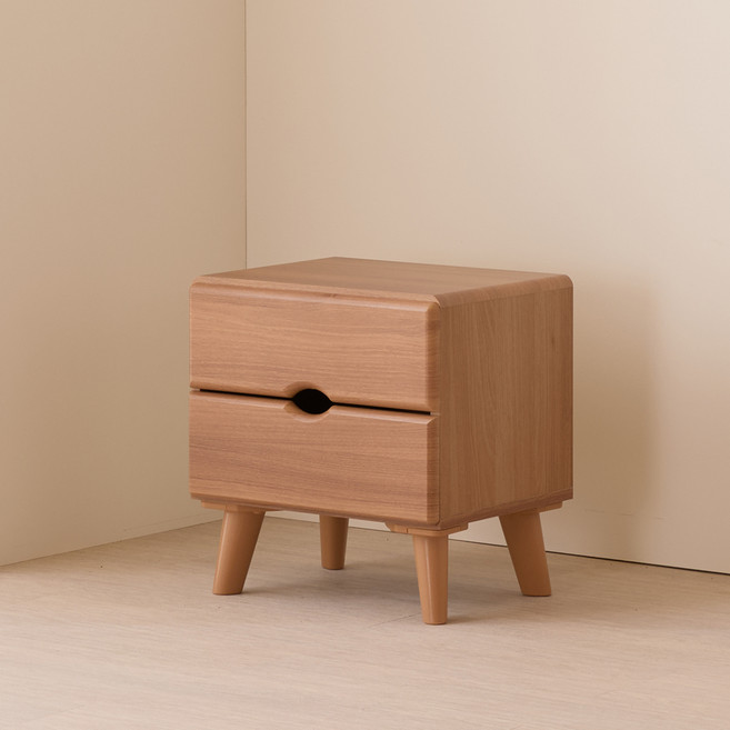 제이디퍼니처 고급 2단 서랍장, 아카시아, 1개