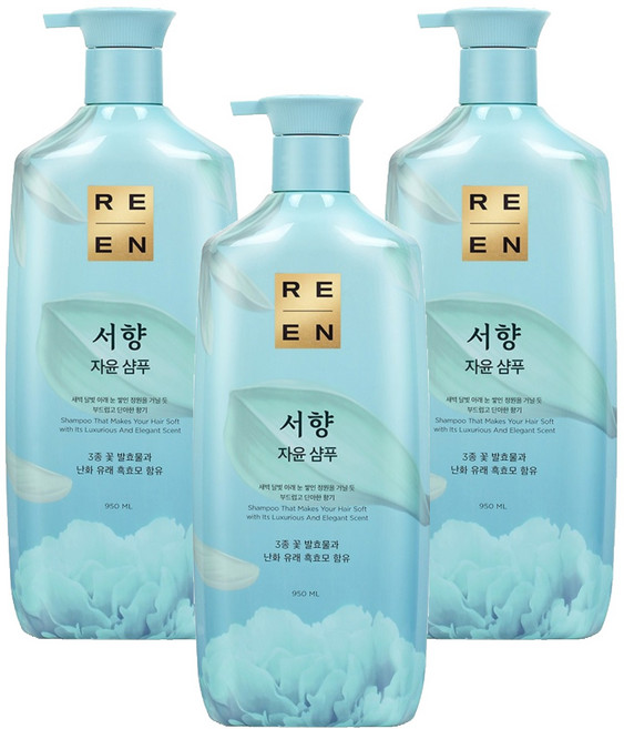 리엔 서향 샴푸, 950ml, 3개