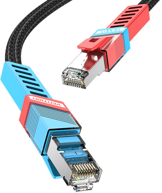 벤션 CAT8 SFTP 초고속 게이밍 인터넷 랜선 랜케이블, 혼합색상, 1개, 8m
