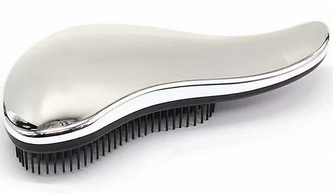바코젤 머리빗 헤어 브러쉬, 실버, 1개