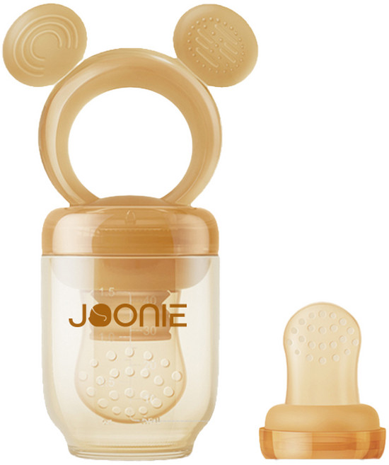 주니 무색소 아기 실리콘 과즙망, 혼합색상, 1개