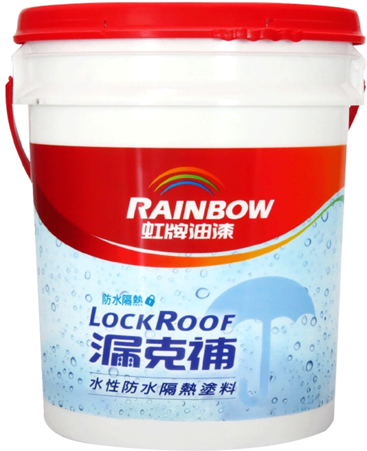 RAINBOW 虹牌油漆 424 漏克補水性防水塗料, 草綠, 18.925L, 1桶
