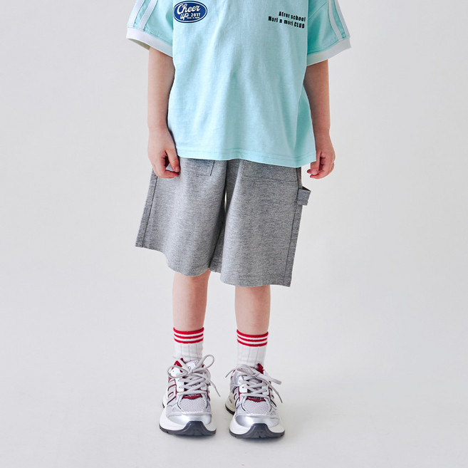Walton Kids 兒童夏季線條六分褲