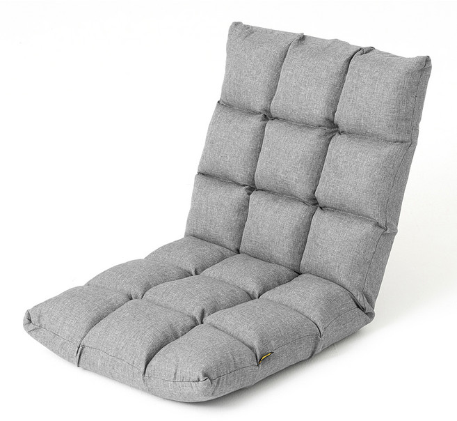 코멧 5단 각도조절 패브릭 좌식의자, 그레이